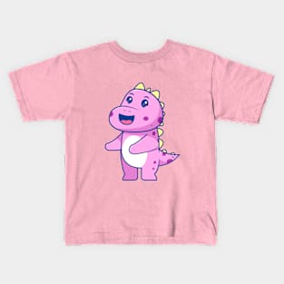 Pink Dinosaur Kids T-Shirt